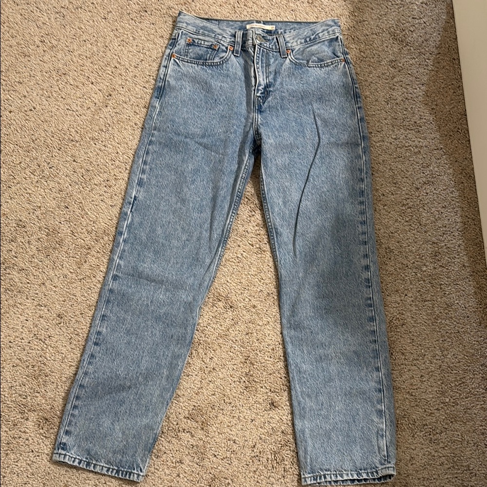 Levi's Blue Straight Leg Classic Denim Jeans